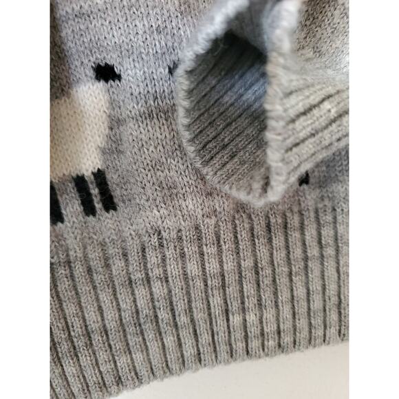 Scotland Wool Sweater Youth 3 Pullover Over The Top With Sheep & Scottie Dog - Picture 7 of 10